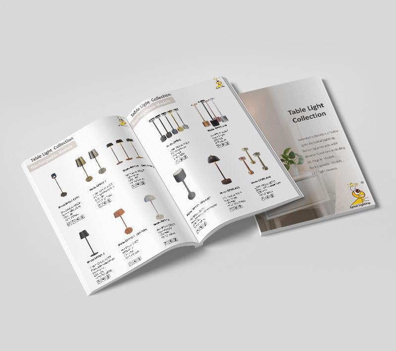 Spiral katalog stolnih svjetiljki 2026